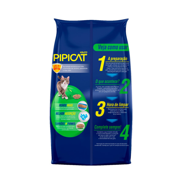 AREIA GATO PIPICAT CLASSIC 4KG