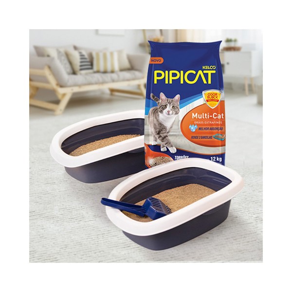 AREIA GATO PIPICAT MULTCAT FLORAL 12KG