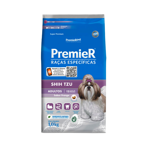 PREMIER RAÇAS ESPECÍFICAS SHIH TZU ADULTO 1KG