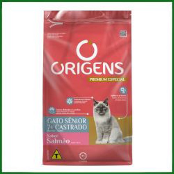 ORIGENS GATO CAST SENIOR SALMÃO 1KG PACOTEIRA