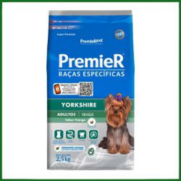 PREMIER RAÇAS ESPECÍFICAS YORKSHIRE ADULTO FRANGO 2,5KG