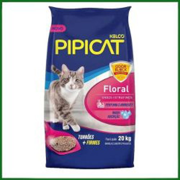 AREIA GATO PIPICAT FLORAL 20KG