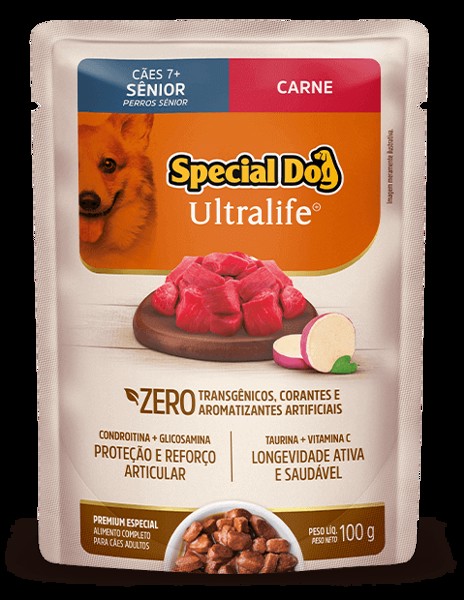 SACHE SPECIAL DOG ULTRALIFE SENIOR 7+ CARNE 100G