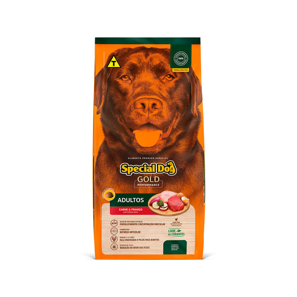 SPECIAL DOG GOLD PERFORMANCE ADULTOS CARNE E FRANGO 15KG