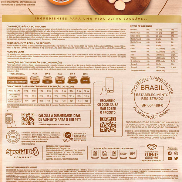 SPECIAL DOG ULTRALIFE RACAS PEQUENAS AD FRANGO 15KG