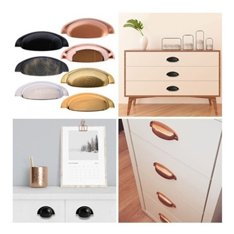 PUXADOR CRIATIVA CONCHA NOBRE 96MM - ANTIQUE BRILHO