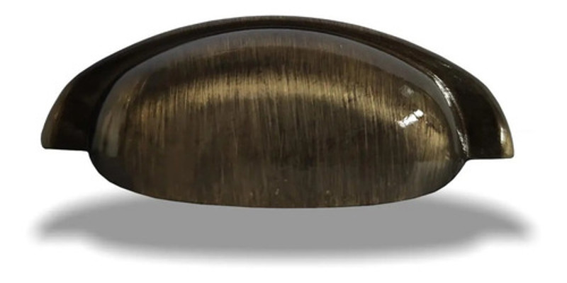 PUXADOR CRIATIVA CONCHA NOBRE 96MM - ANTIQUE BRILHO