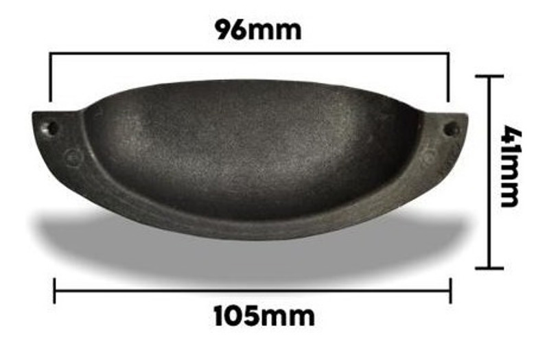 PUXADOR CRIATIVA CONCHA NOBRE 96MM - ANTIQUE BRILHO