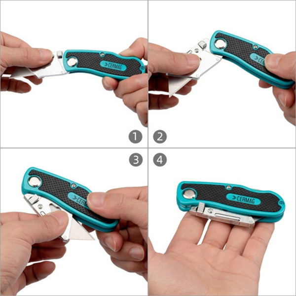 ESTILETE ARTICULADO COM 05 LAMINAS CERMAG