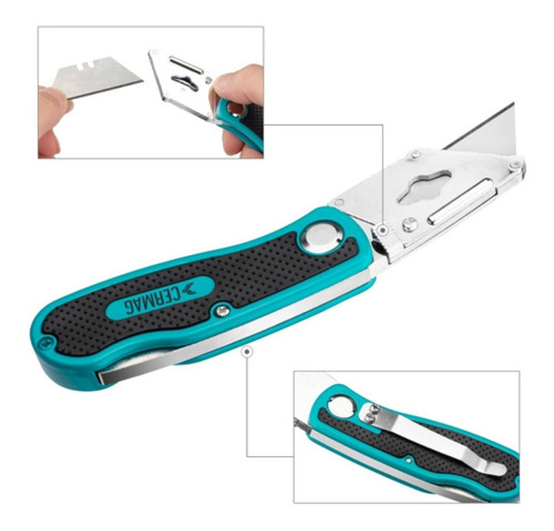 ESTILETE ARTICULADO COM 05 LAMINAS CERMAG