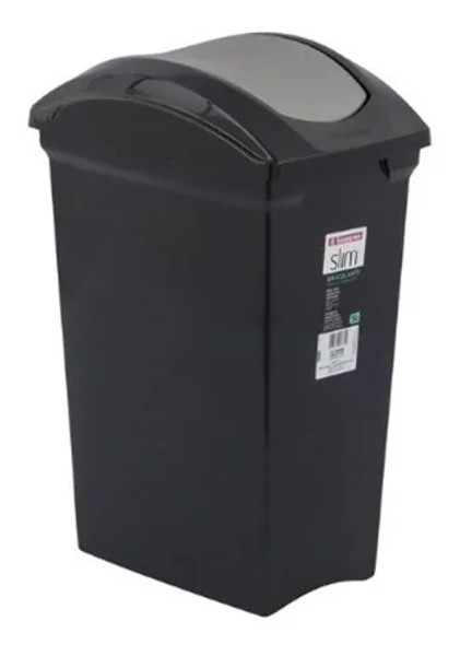 LIXEIRA SIMPLES COM 15 LITROS GIOSUL - PRETA 4261