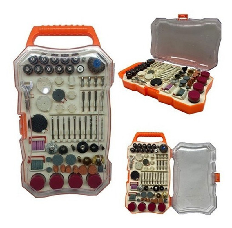 JOGO DE 208PCS COM ACESSORIOS PARA MICRORRETIFICA WORKER