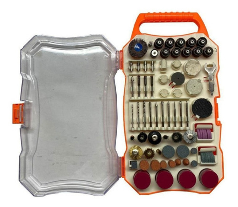 JOGO DE 208PCS COM ACESSORIOS PARA MICRORRETIFICA WORKER