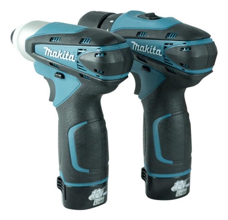 KIT 02 PARAFUSADEIRAS 12V COM MALETA MAKITA - LCT204