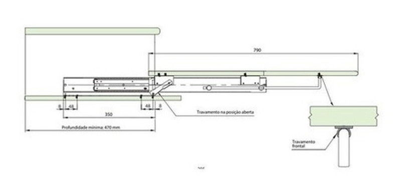 TABUA PASSAR EMBUTIR CINZA FGVTN - TP450 DOBRAVEL - 0072.972144