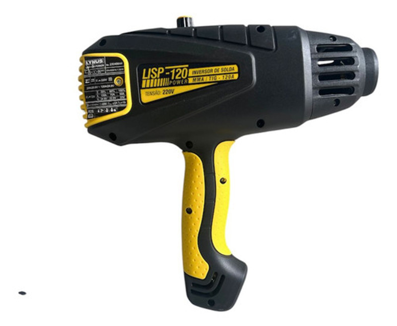 INVERSOR SOLDA PISTOLA 120A MMA LYNUS LISP-120 220V