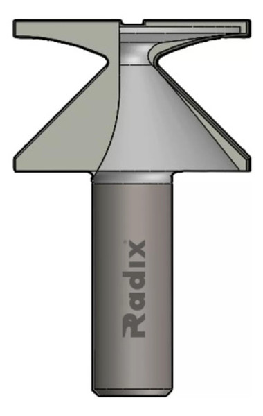 FRESA PARA CURVA 37MM COM HASTE 12MM RADIX - 2037000.06