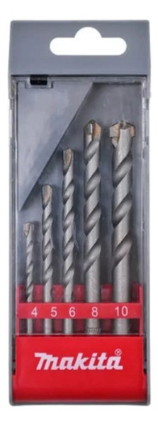 JOGO DE 05PCS COM BROCAS PARA CONCRETO MAKITA - D-03894