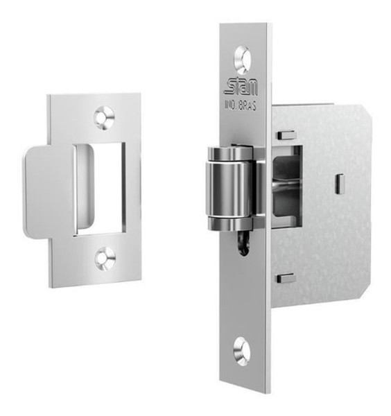 FECHADURA PIVOTANTE AUXILIAR FECHO ROLETE CROMADA STAM