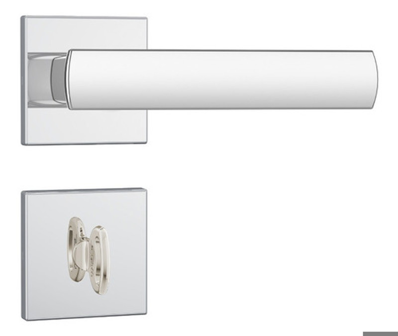 FECHADURA DE BANHEIRO "35" COM ROSETA QUADRADA STAM - 823/35 WC CROMADA