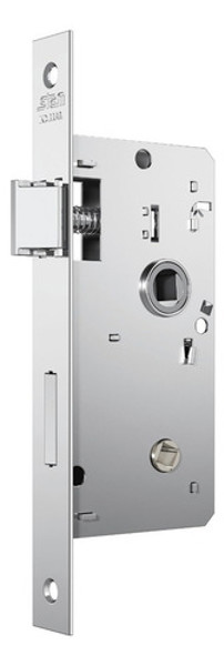 FECHADURA DE BANHEIRO "35" COM ROSETA QUADRADA STAM - 823/35 WC CROMADA