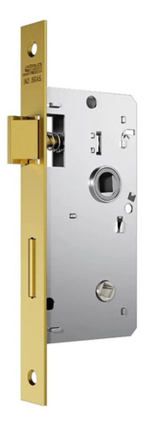 FECHADURA DE BANHEIRO "3200" COM ROSETA QUADRADA STAM - CLASSIC 3200 WC GOLD