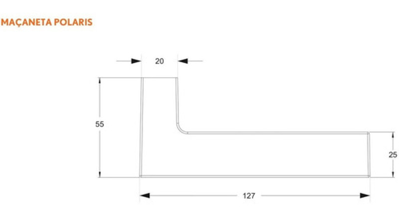 FECHADURA DE BANHEIRO "3200" COM ROSETA QUADRADA STAM - CLASSIC 3200 WC GOLD