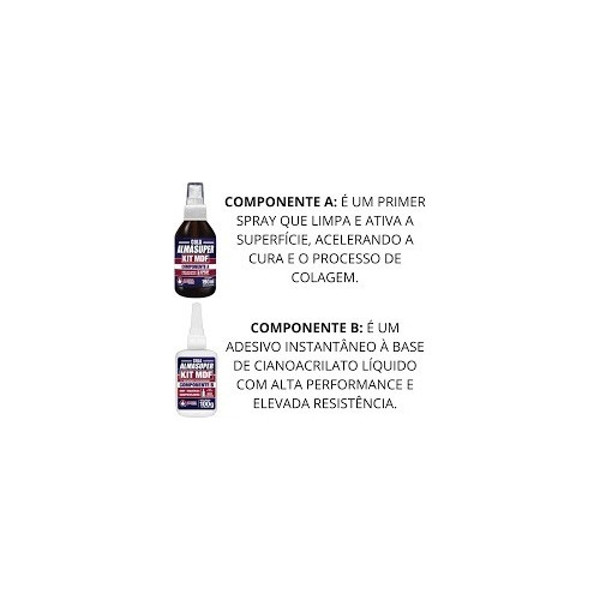 KIT MDF COM COLA INSTANTANEA DE 100G ALMATA - 770