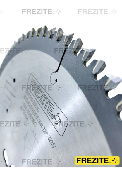 DISCO CORTE MDF DE 250MM COM 80 DENTES ALTERNADO FREZITE - B86525028030