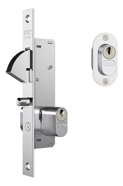 FECHADURA PARA PORTA DE PASSAGEM BICO PAPAGAIO ESTREITA  STAM - 901