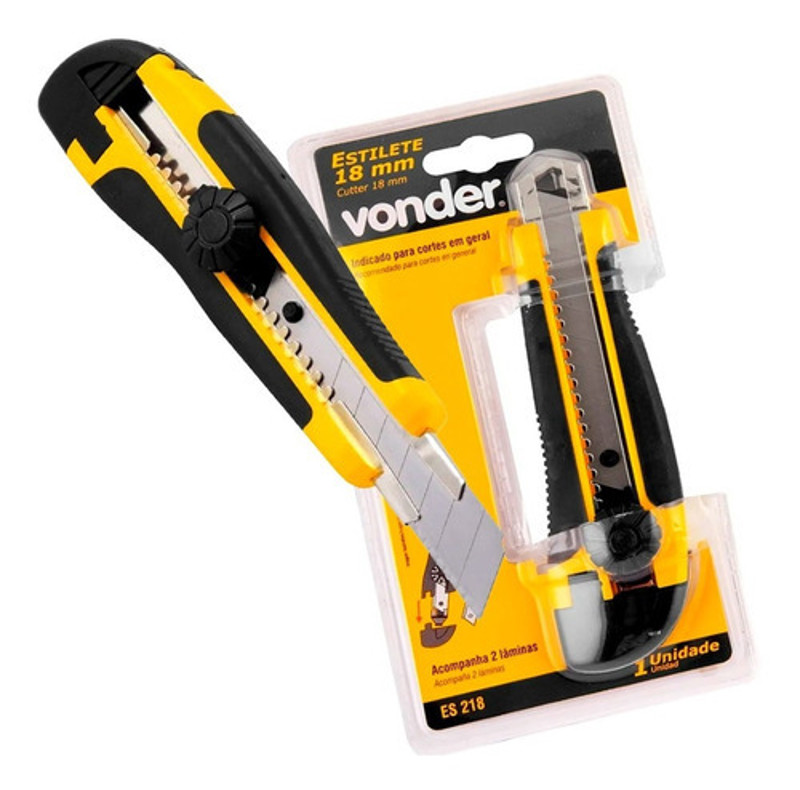 ESTILETE EMBORRACHADO 18MM VONDER - ES218 - 35.99.018.002