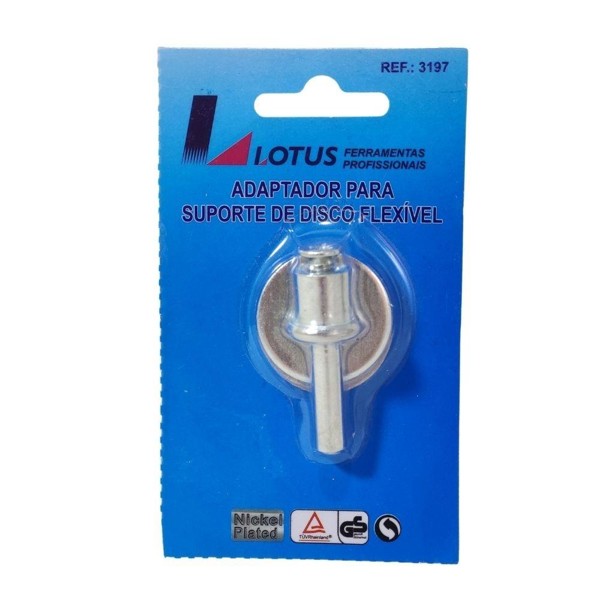 ADAPTADOR DE FURADEIRA PARA SUPORTE DISCO FLEXIVEL LOTUS - REF.3197