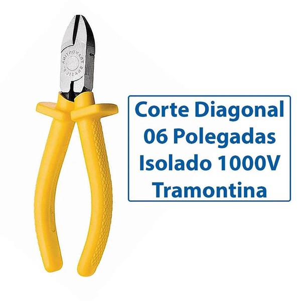 ALICATE CORTE DIAGONAL 6" TRAMONTINA - 41006106