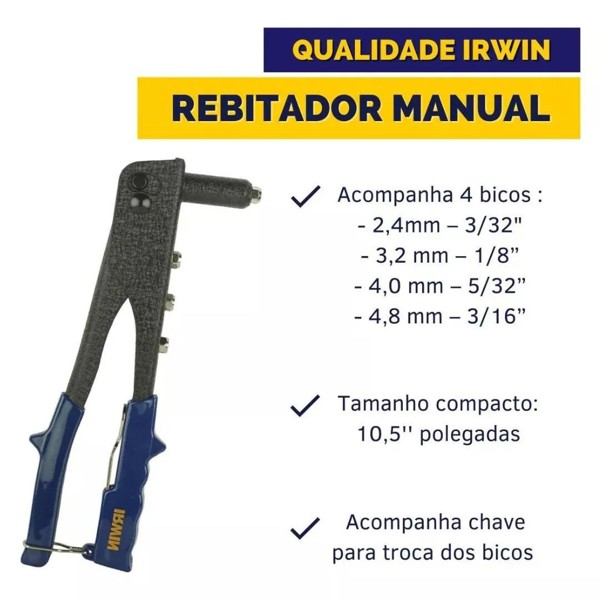 ALICATE REBITADOR MANUAL STANLEY - 69-800