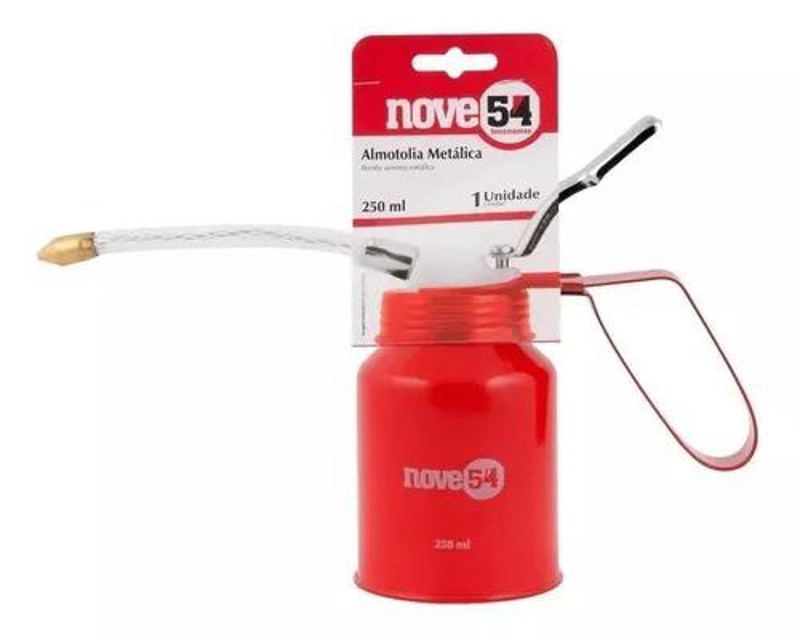 ALMOTOLIA METALICA COM BICO FLEXIVEL 250ML - NOVE54