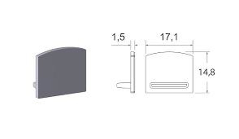 TAMPA PERFIL LED SOBREPOR LED 01 (PAR) ALTERNATIVA - 22322