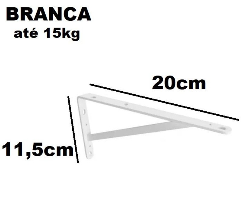 CANTONEIRA / MAO FRANCESA 5/8 COM 20CM - BRANCA