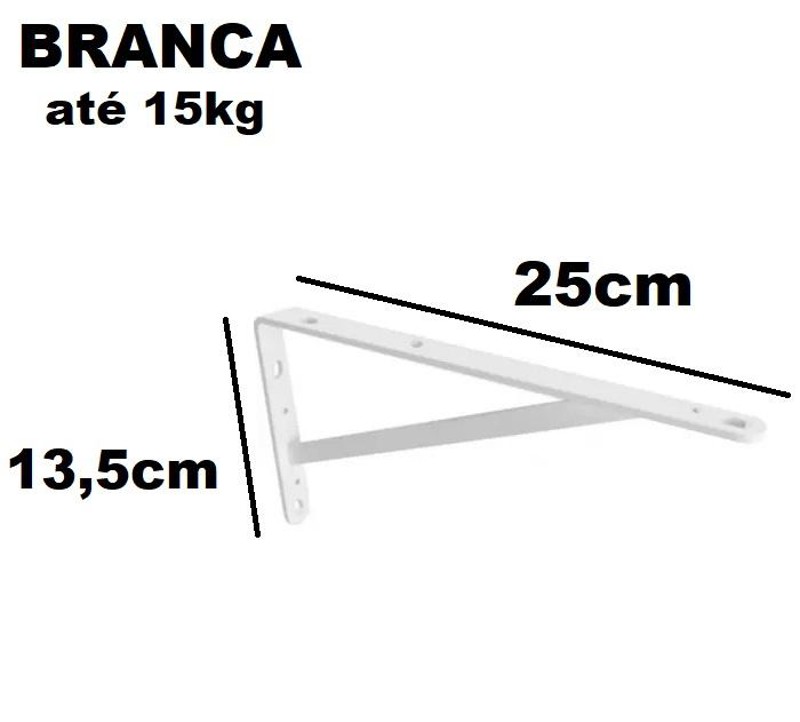 CANTONEIRA / MAO FRANCESA 5/8 COM 25CM - BRANCA