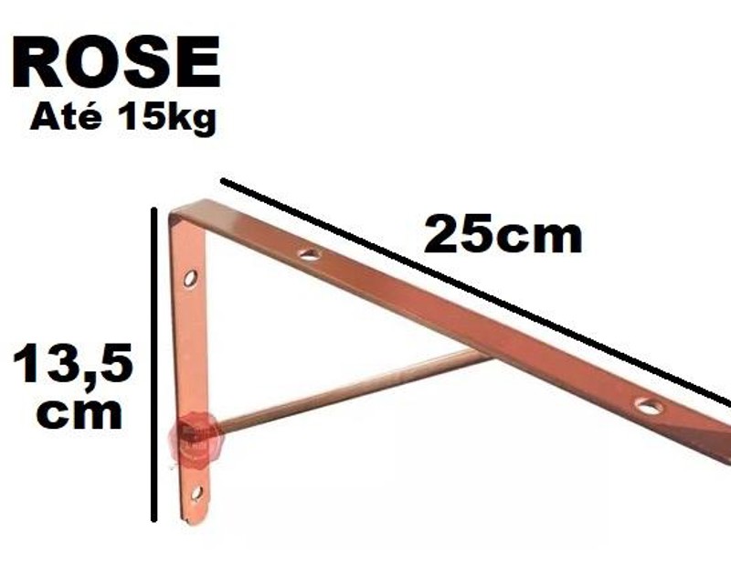 CANTONEIRA / MAO FRANCESA 5/8 COM 22CM - COBRE