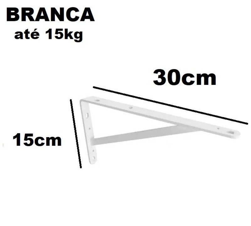 CANTONEIRA / MAO FRANCESA 5/8 COM 30CM - BRANCA