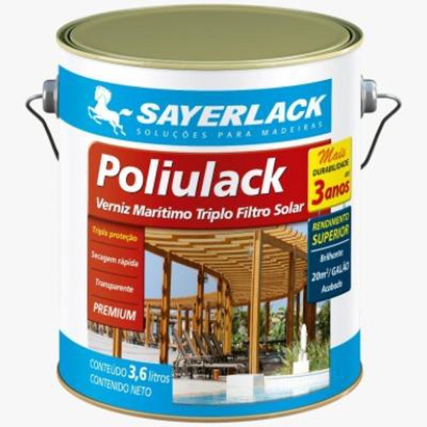 VERNIZ SAYERLACK POLIULACK MARITIMO COM 3.6LITROS - SB-2300.00GL