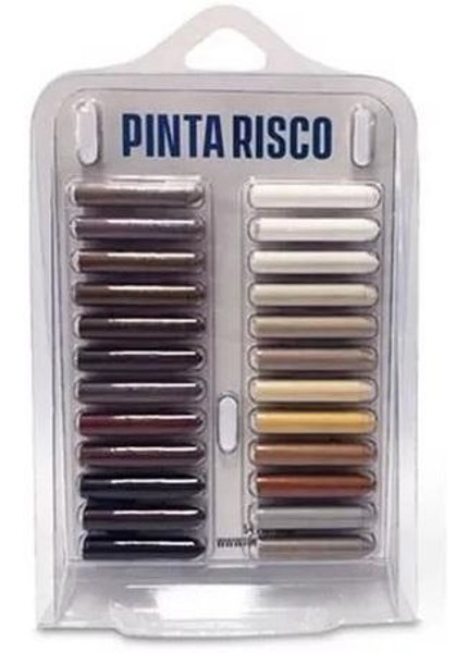 JOGO DE 24PCS COM GIZ PINTA RISCO DE 24 CORES SEM VERNIZ