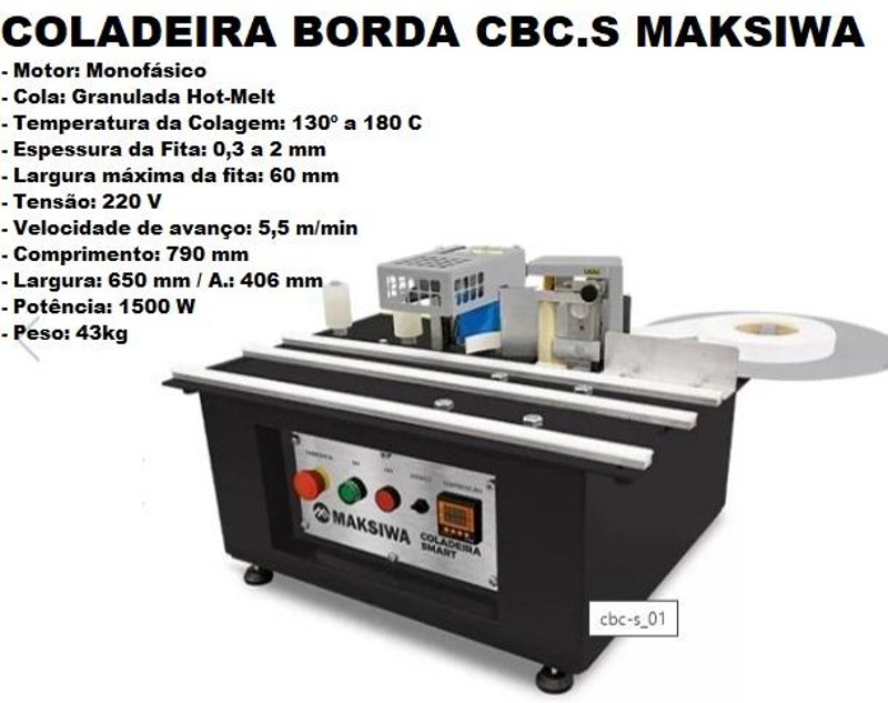 COLADEIRA DE BORDA SIMPLES SMART MAKSIWA - CBC.S 220V