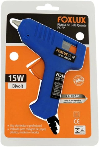 PISTOLA COLA QUENTE COM 15W FOXLUX - 26.01
