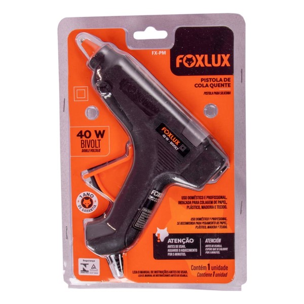 PISTOLA COLA QUENTE COM 40W FOXLUX - 26.02
