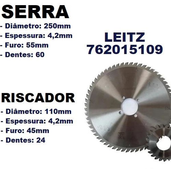CONJUNTO SERRA + RISCADOR PARA "BALDAN SH2900" LIPTUS (MDF ESCURO) LEITZ - 762015109