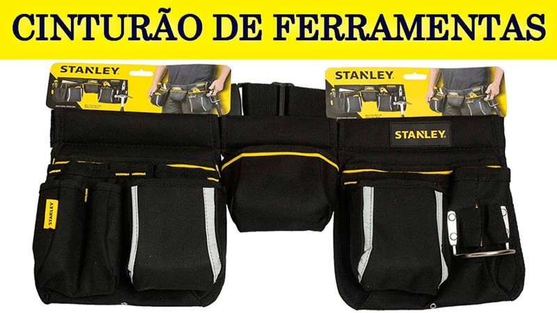 CINTURAO PARA FERRAMENTA COM 8 BOLSO STANLEY - STST172347