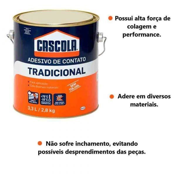 COLA DE CONTATO CASCOLA COM 2,8KG
