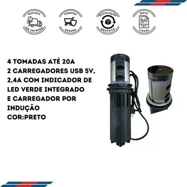 TORRE TOMADA POWERDOCK H5-P 16A HAFELE - 822.91.124 PRETA