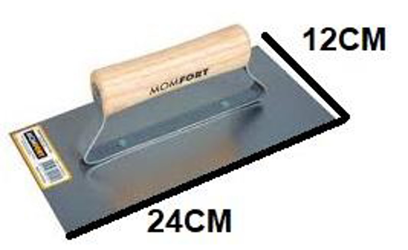DESEMPENADEIRA DE ACO CABO MADEIRA - LISA COM 24CM - 404003